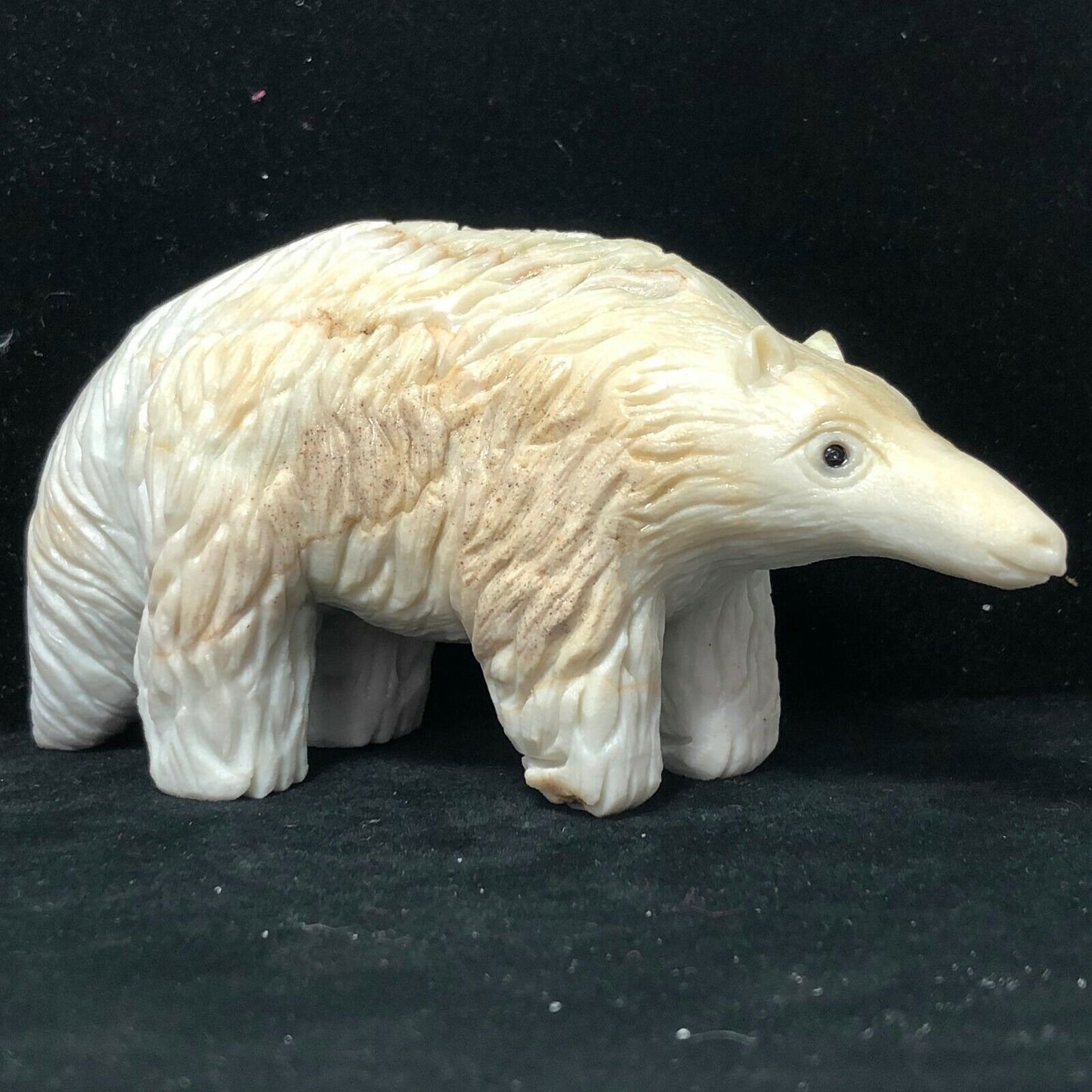 Rare Amazonite Anteater, 61mm Tall, 283g (Yellow, White, Blue)