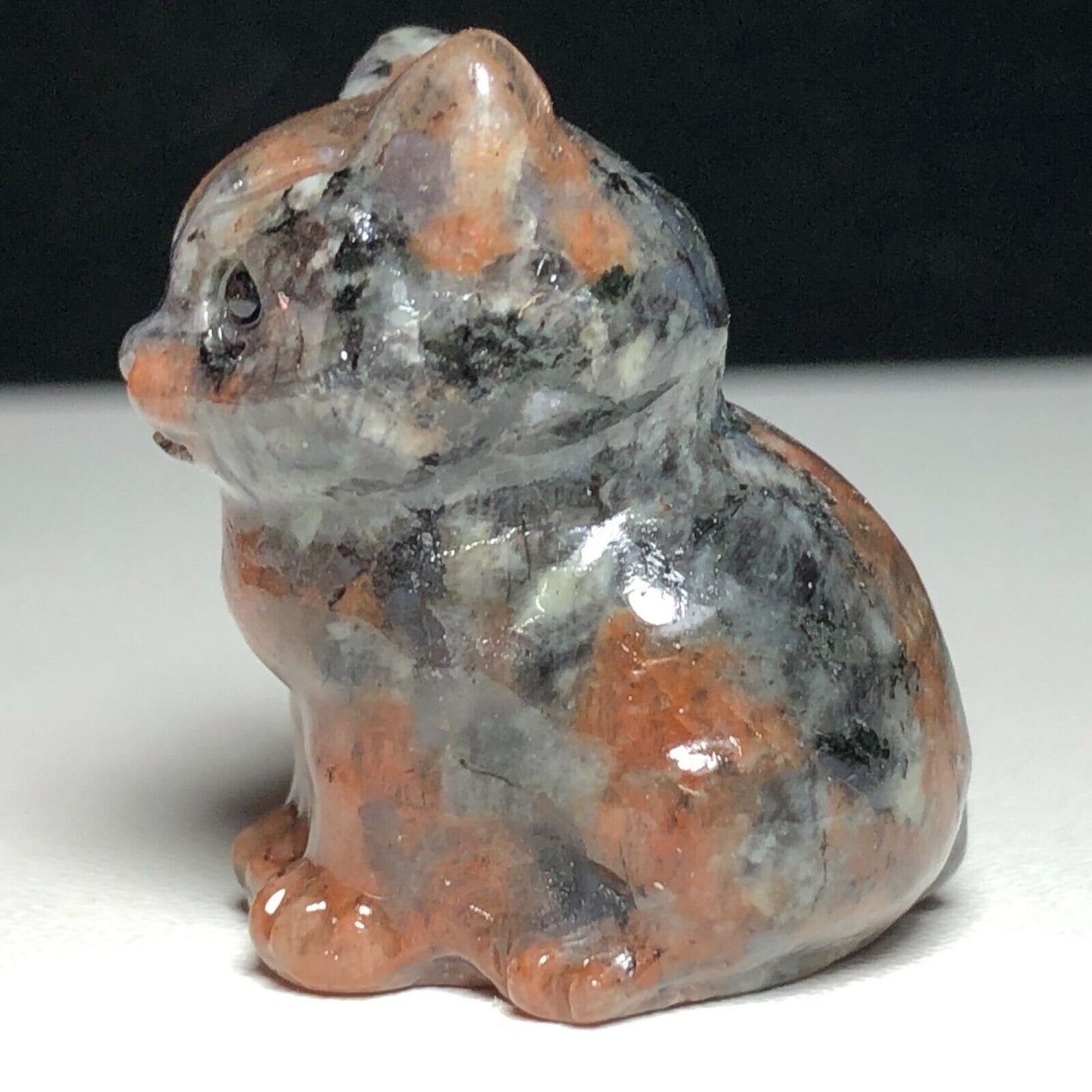 Unusual Garnet in Astrophyllite Front Cat, 30mm Tall, 24g (Brown, Gray, Black)