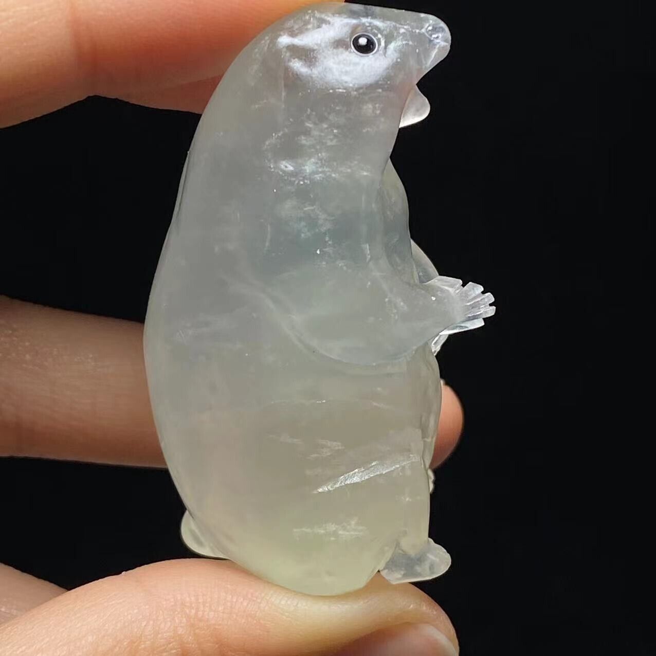 Unusual Quartz Groundhog, 52mm Tall, 55g