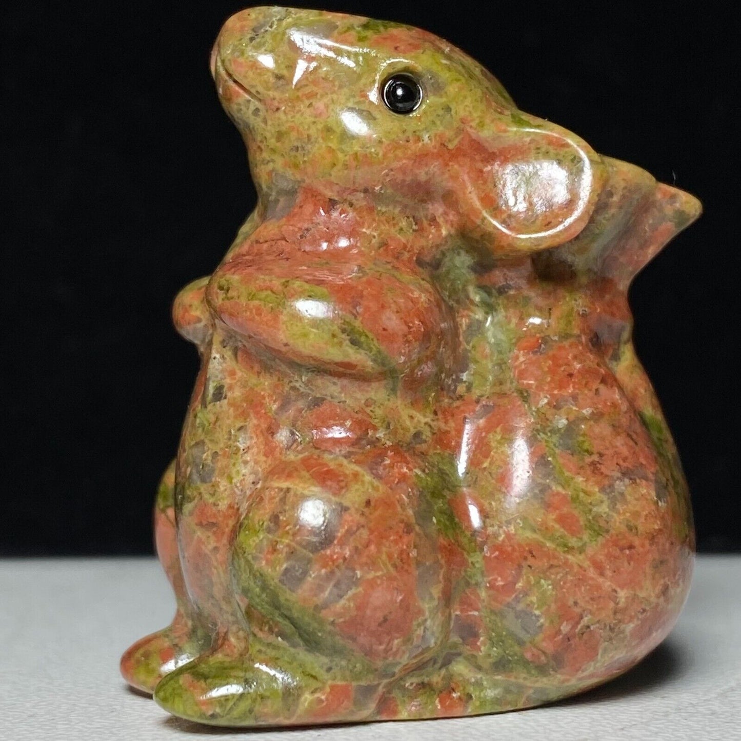 Common Unakite Mouse, 37mm Tall, 32g