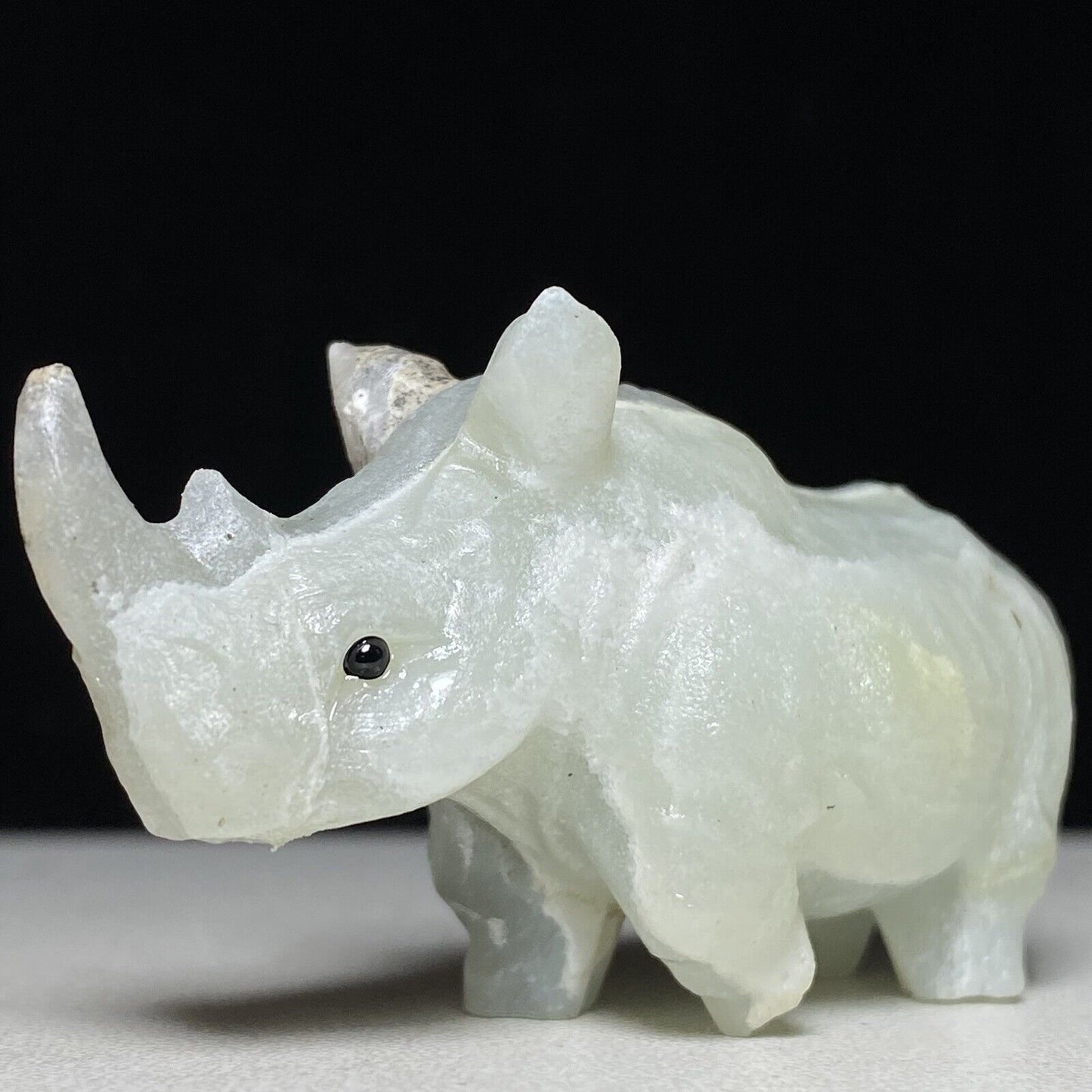 Unusual Amazonite Rhino, 37mm Tall, 52g