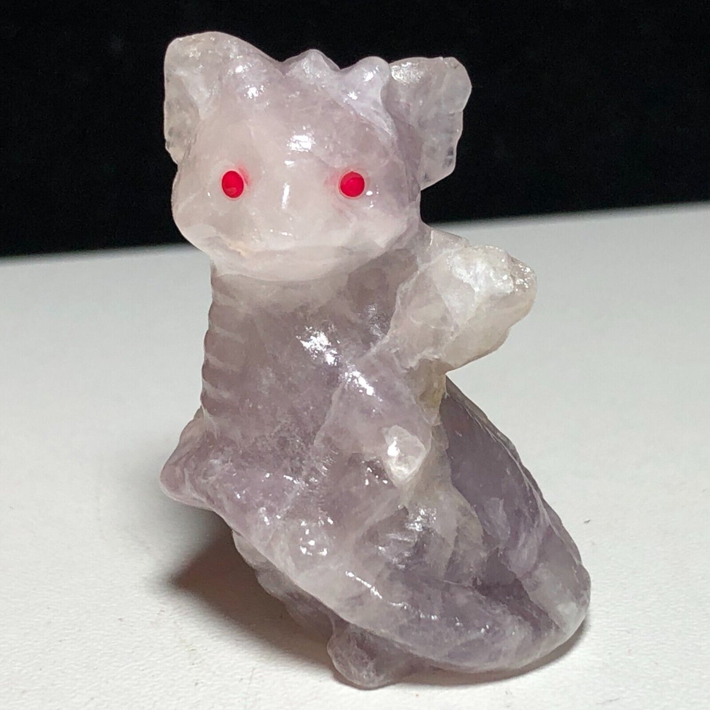 Stone Dragon, 40mm Tall, 18g (Gray, White, Pink)