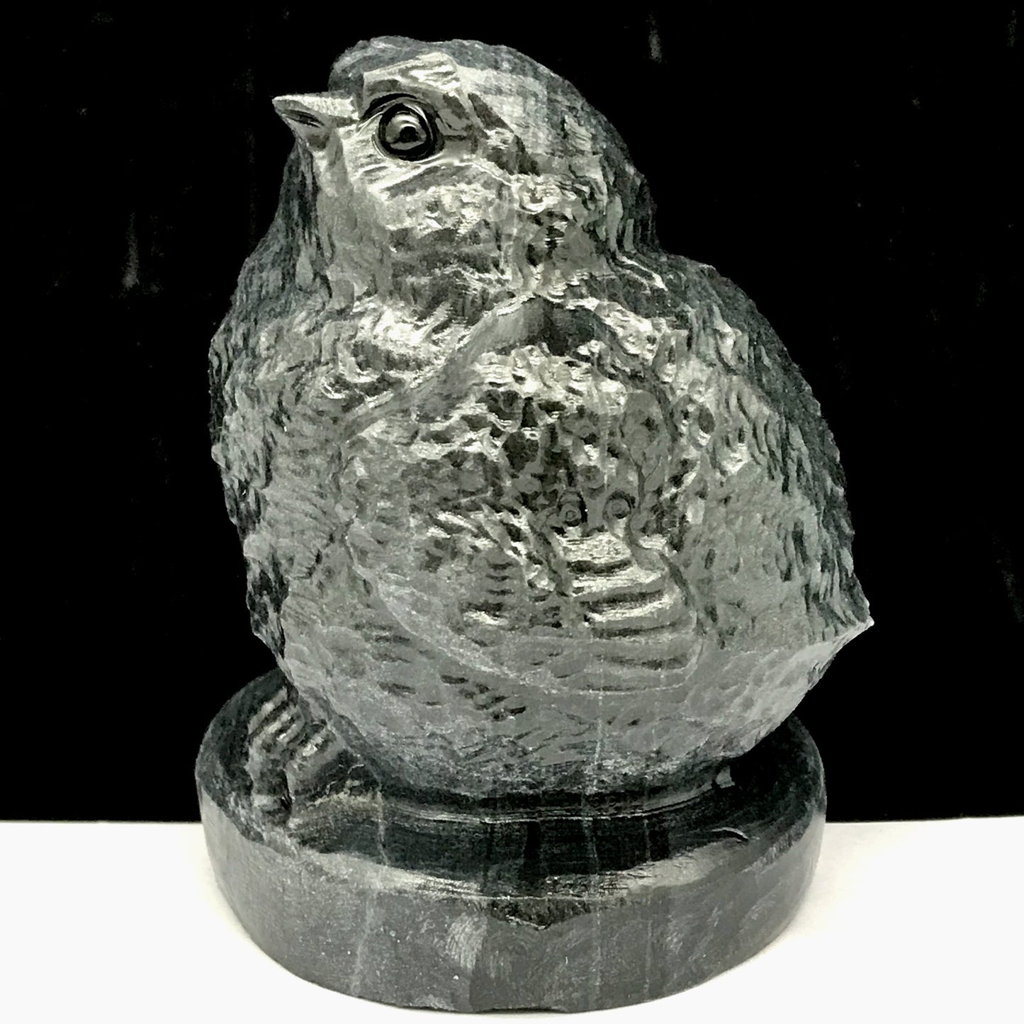 Stone Chicken, 71mm Tall, 247g (Black, Green, Gray)