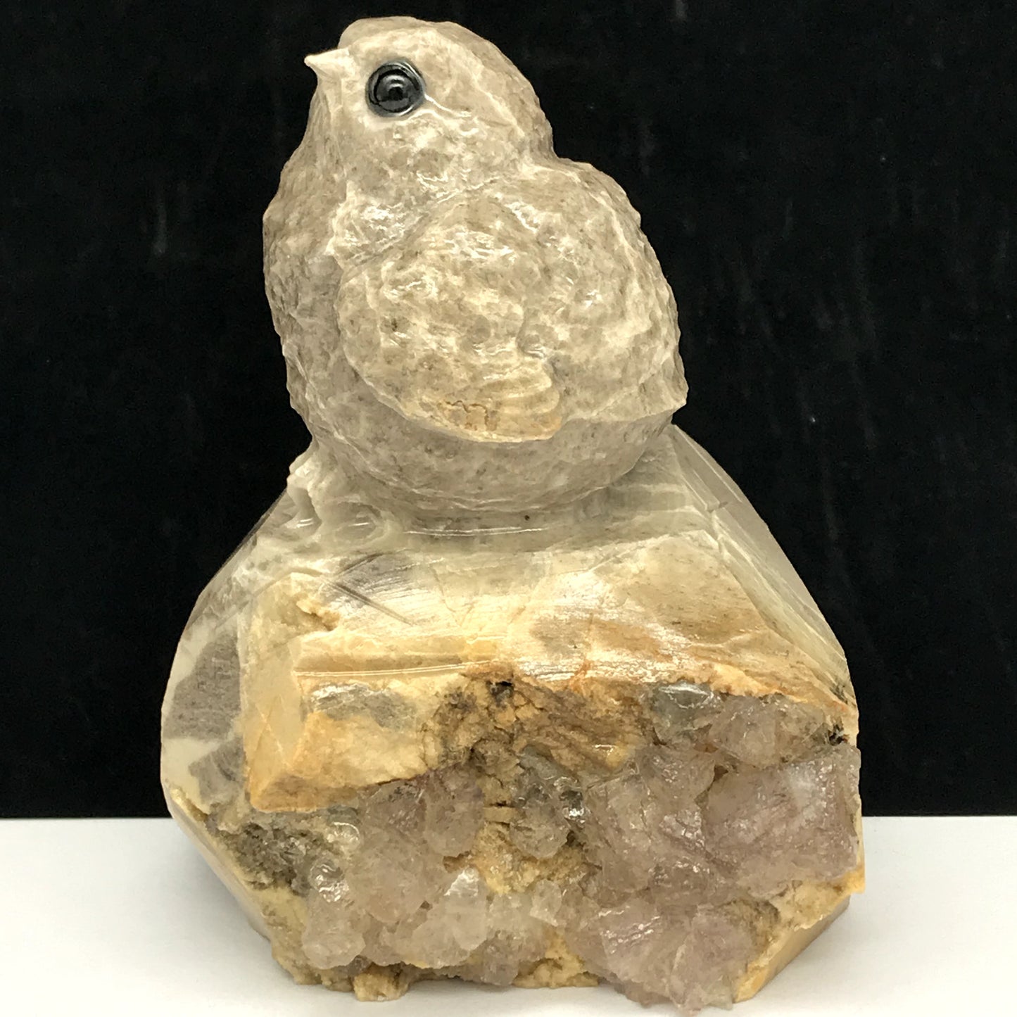 Stone Chicken, 76mm Tall, 256g (Cream, Brown, Gray)