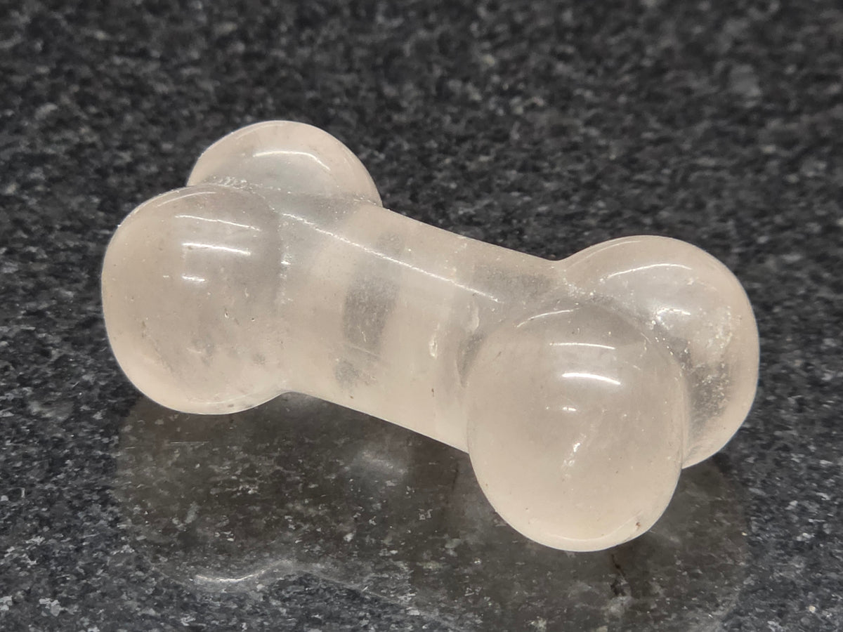 Unusual Fluorite Bone with Solid Crystals, 14mm Tall, 18g (Clear)