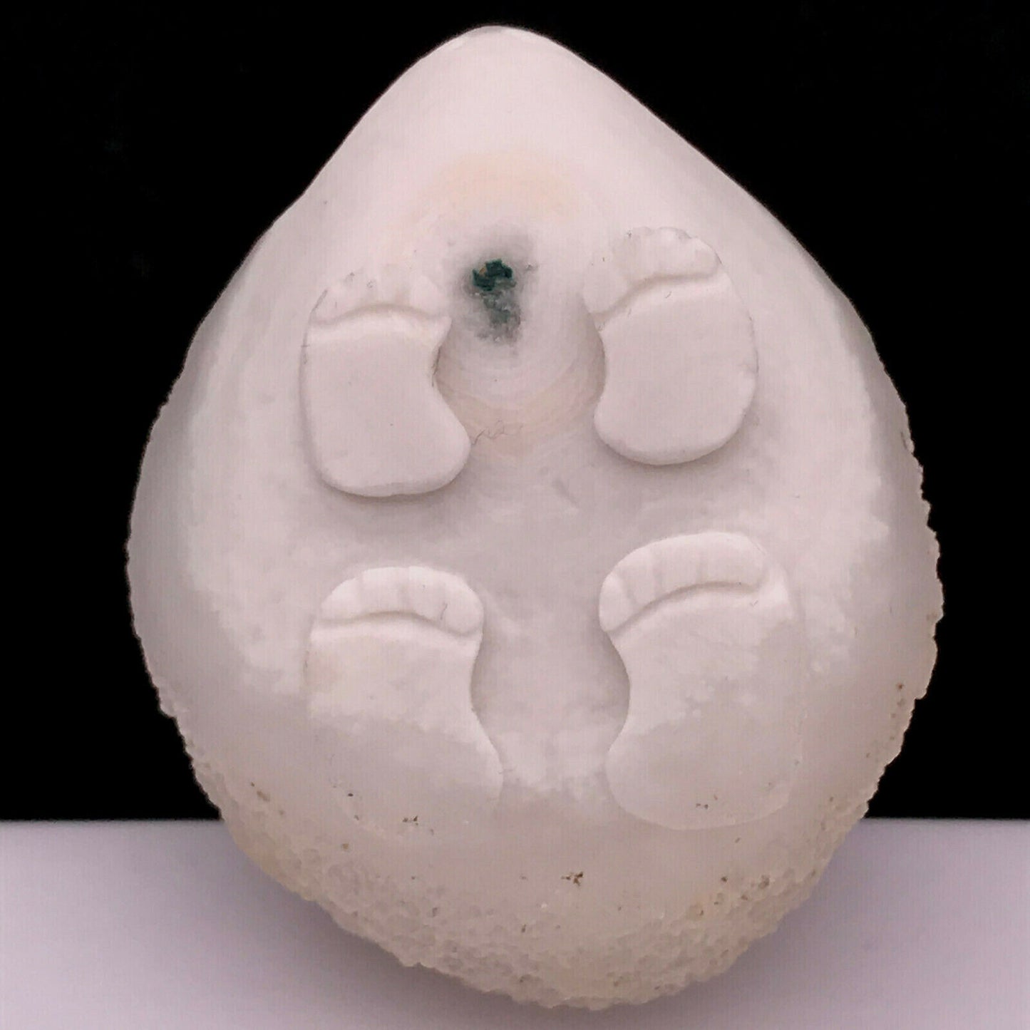 Rare Quartzite Hedgehog with Quartz Crystals, 42mm Tall, 144g (White)