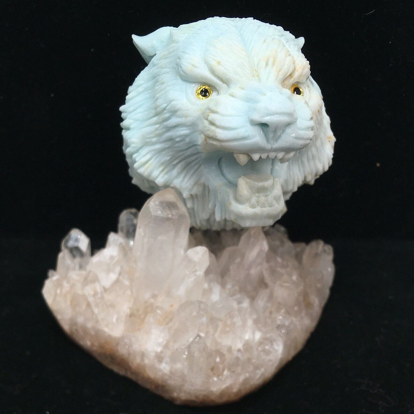 Unusual Amazonite Tiger, 46mm Tall, 209g (Blue)