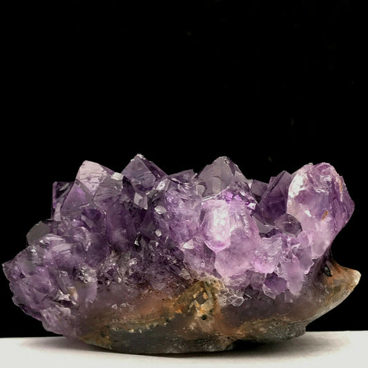 Rare Amethyst Hedgehog with Solid Crystals, 35mm Tall, 105g (Purple, Brown)