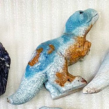 Rare Amazonite T-Rex, 305g (Blue)