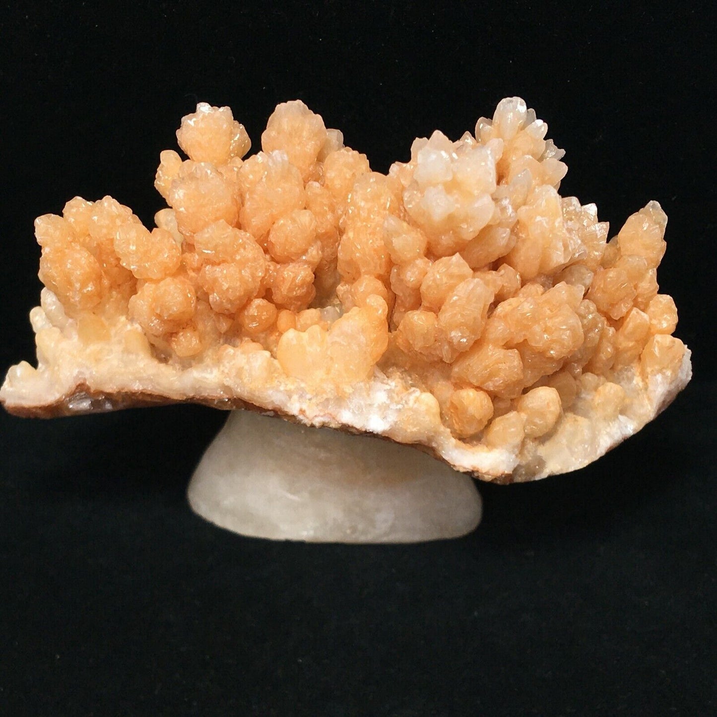 Unusual Stalactite Tree with Calcite Crystals, 55mm Tall, 158g (Orange, Red)