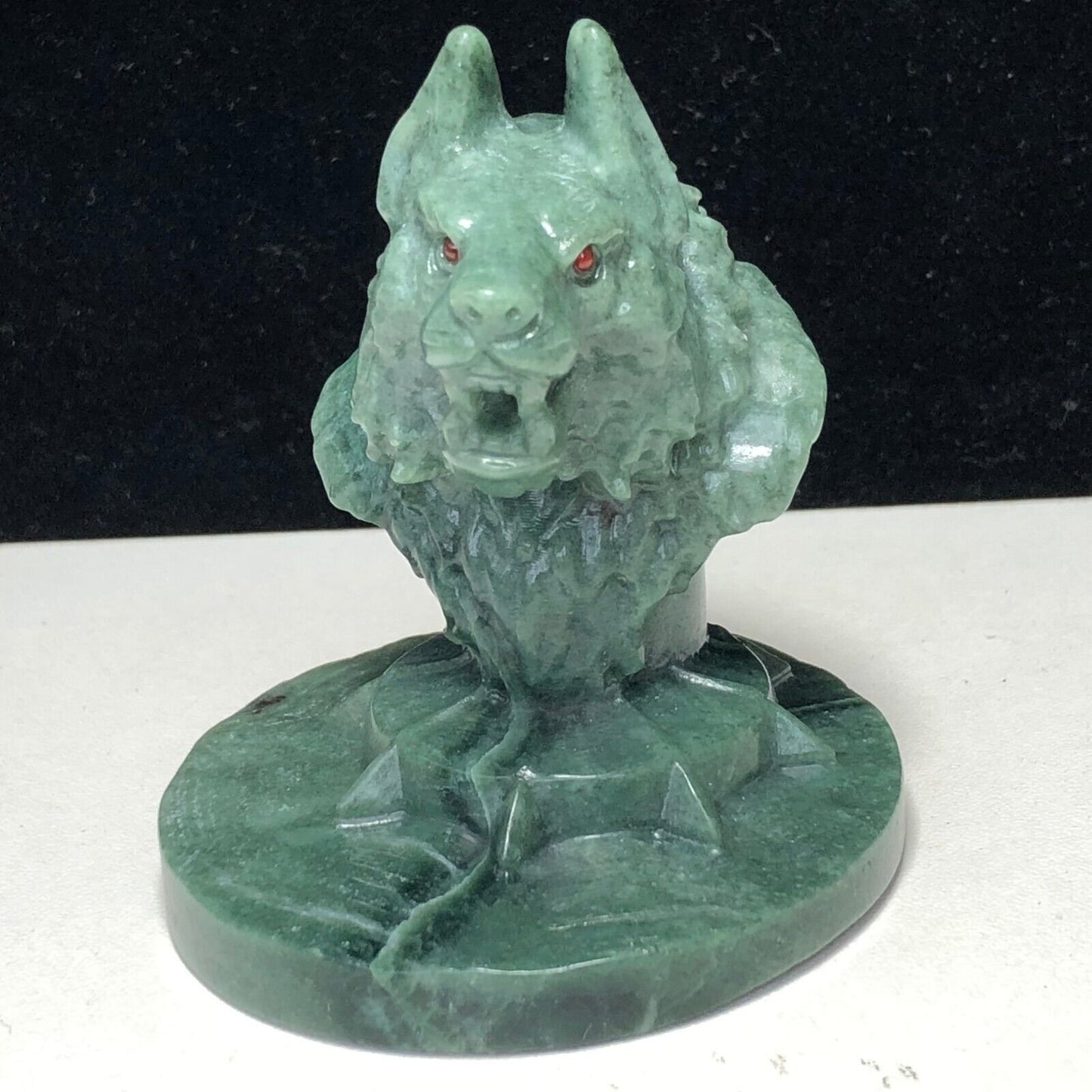 Common Green Aventurine Werewolf, 68mm Tall, 139g (Green)