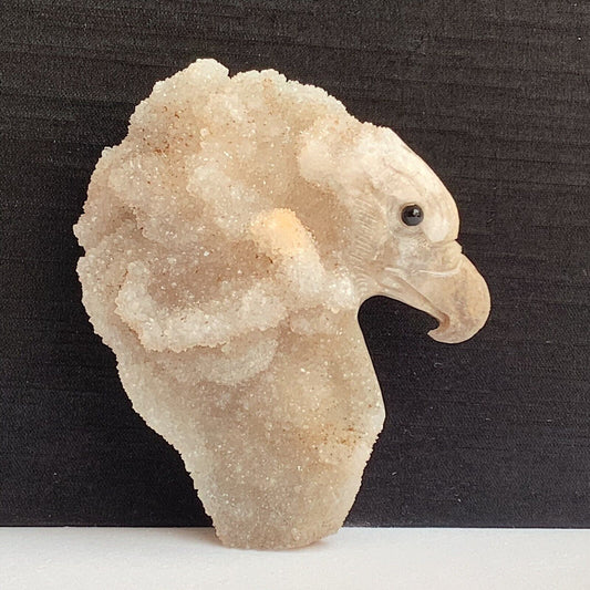 Unusual Stone Eagle, 76mm Tall, 103g (Yellow, Orange)