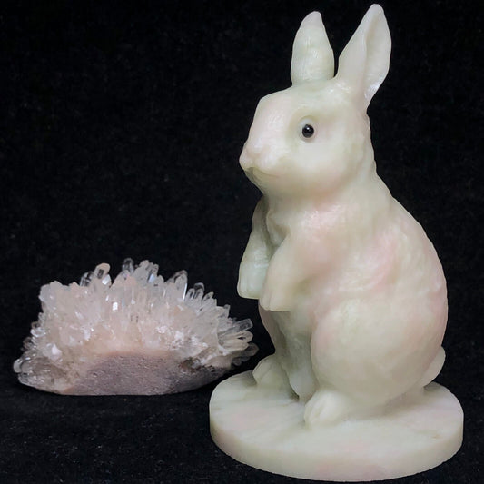 Common Serpentine Rabbit, 88mm Tall, 159g (Yellow, White)