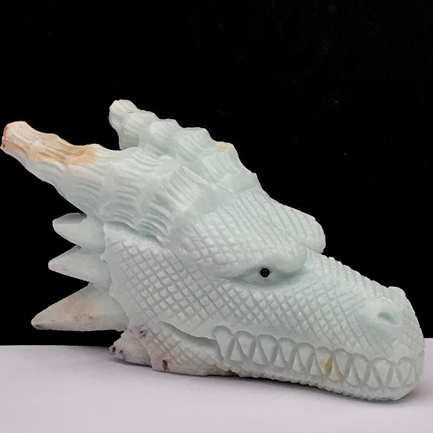 Amazonite Head Dragon, 55mm Tall, 237g