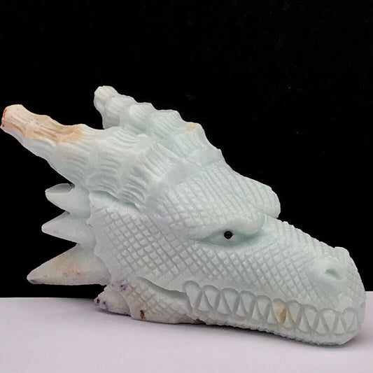 Amazonite Head Dragon, 55mm Tall, 237g