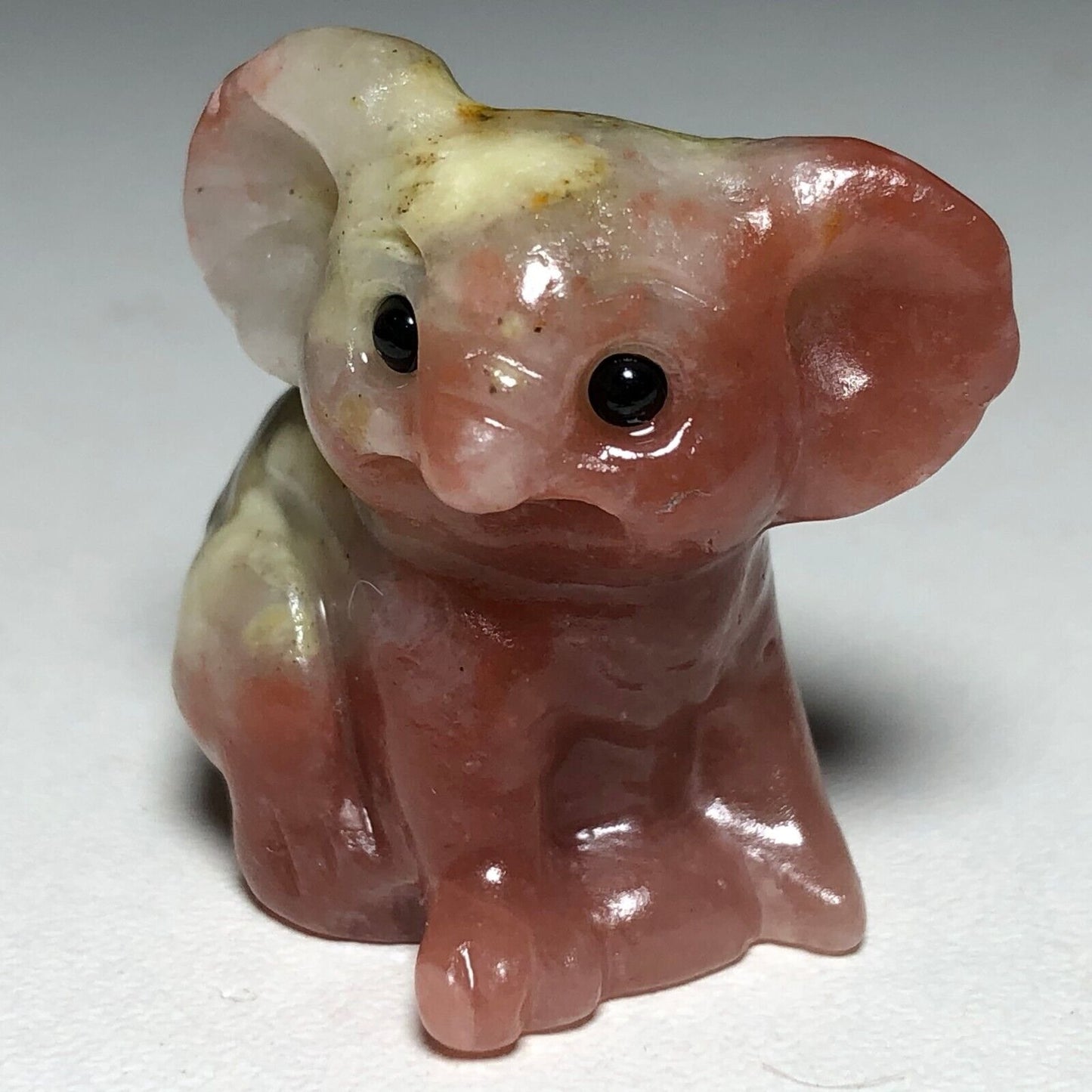 Unusual Unakite Koala, 29mm Tall, 21g (Red, Green, Gray)