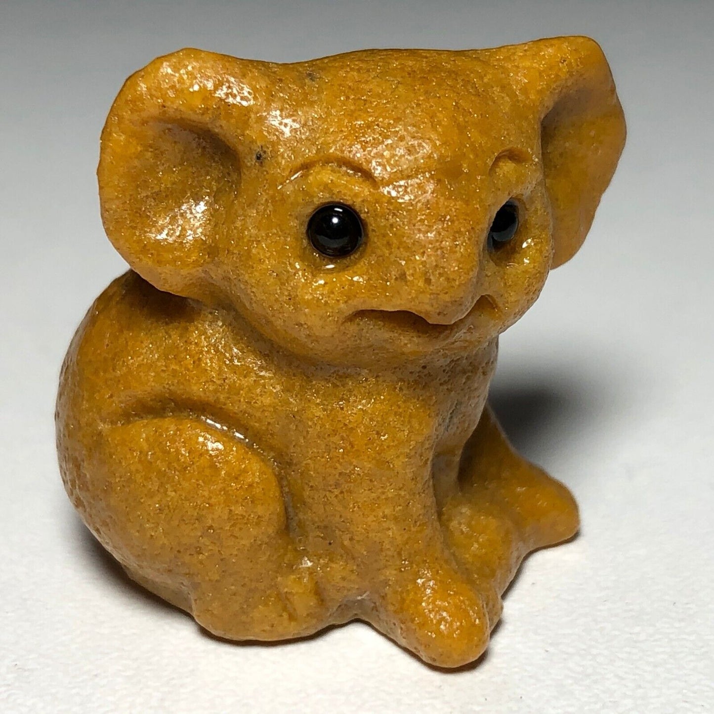 Common Stone Koala, 29mm Tall, 20g (Brown, Yellow, Gold)