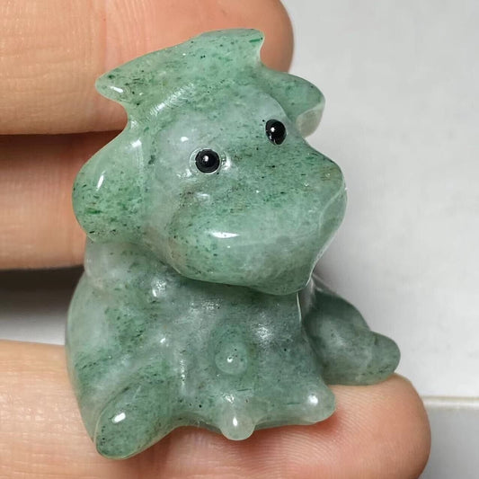 Unusual Stone Cow, 32mm Tall, 23g (Green)