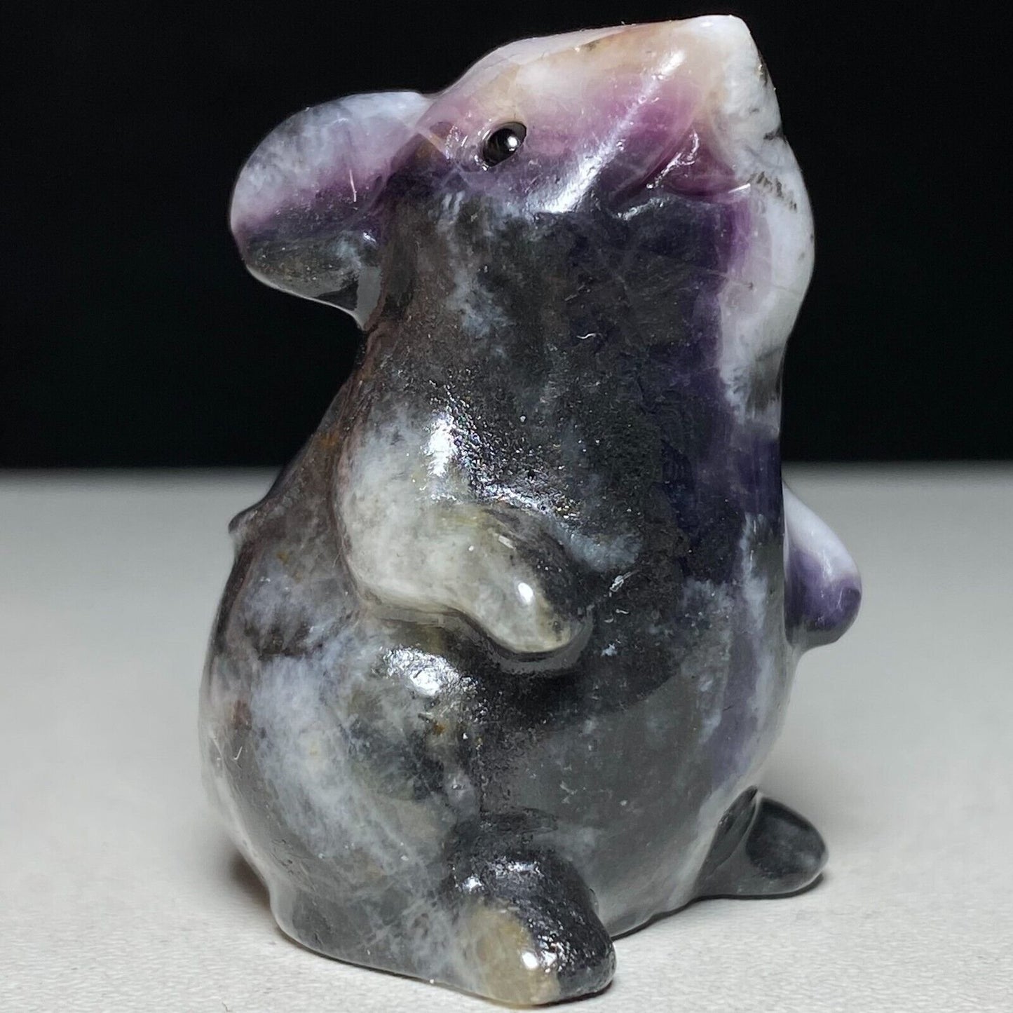 Rare Amethyst Mouse, 42mm Tall, 51g (Purple)