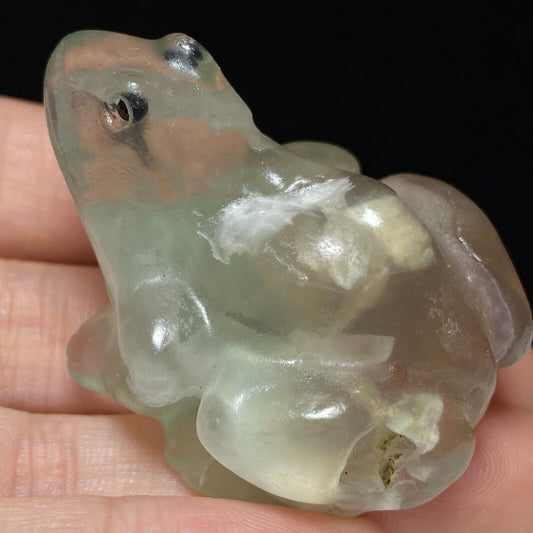 Rare Fluorite Big Frog, 32mm Tall, 63g