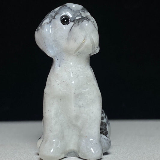 Unusual Stone Dog, 42mm Tall, 25g (Gray)