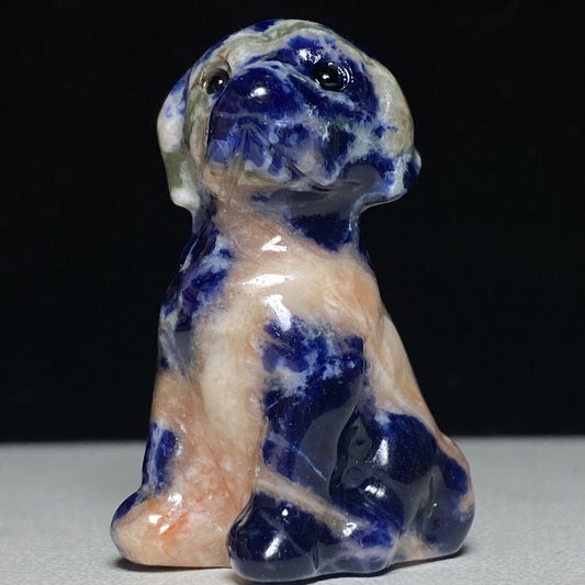 Rare Sodalite Dog, 42mm Tall, 25g