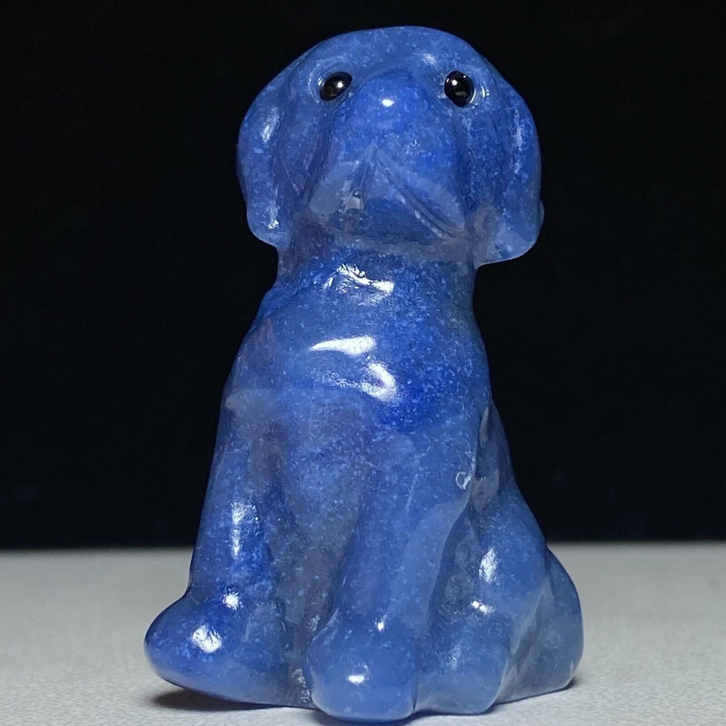 Rare Stone Dog, 42mm Tall, 25g (Blue)