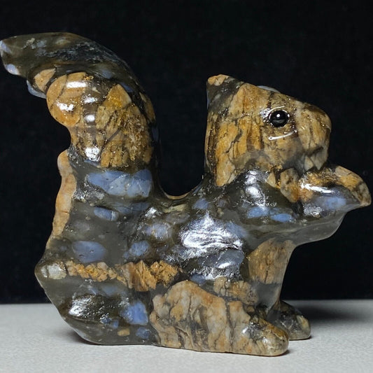 Rare Llanite Squirrel, 45mm Tall, 35g