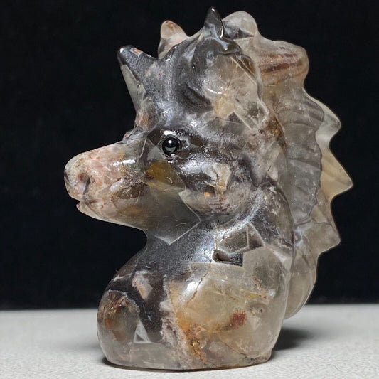 Unusual Stone Unicorn, 42mm Tall, 27g (Brown)