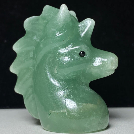 Rare Stone Unicorn, 42mm Tall, 27g (Green)