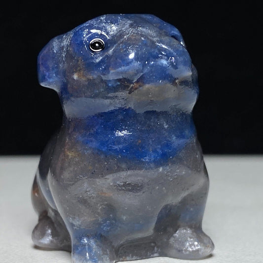 Rare Stone Dog, 38mm Tall, 30g (Blue, Gray)