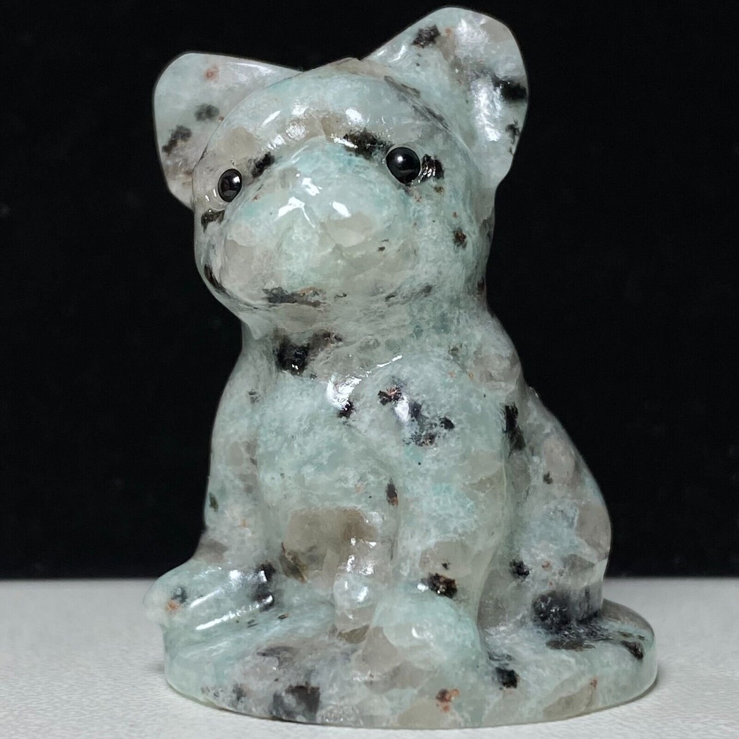 Rare Kiwi Jasper Dog, 38mm Tall, 30g