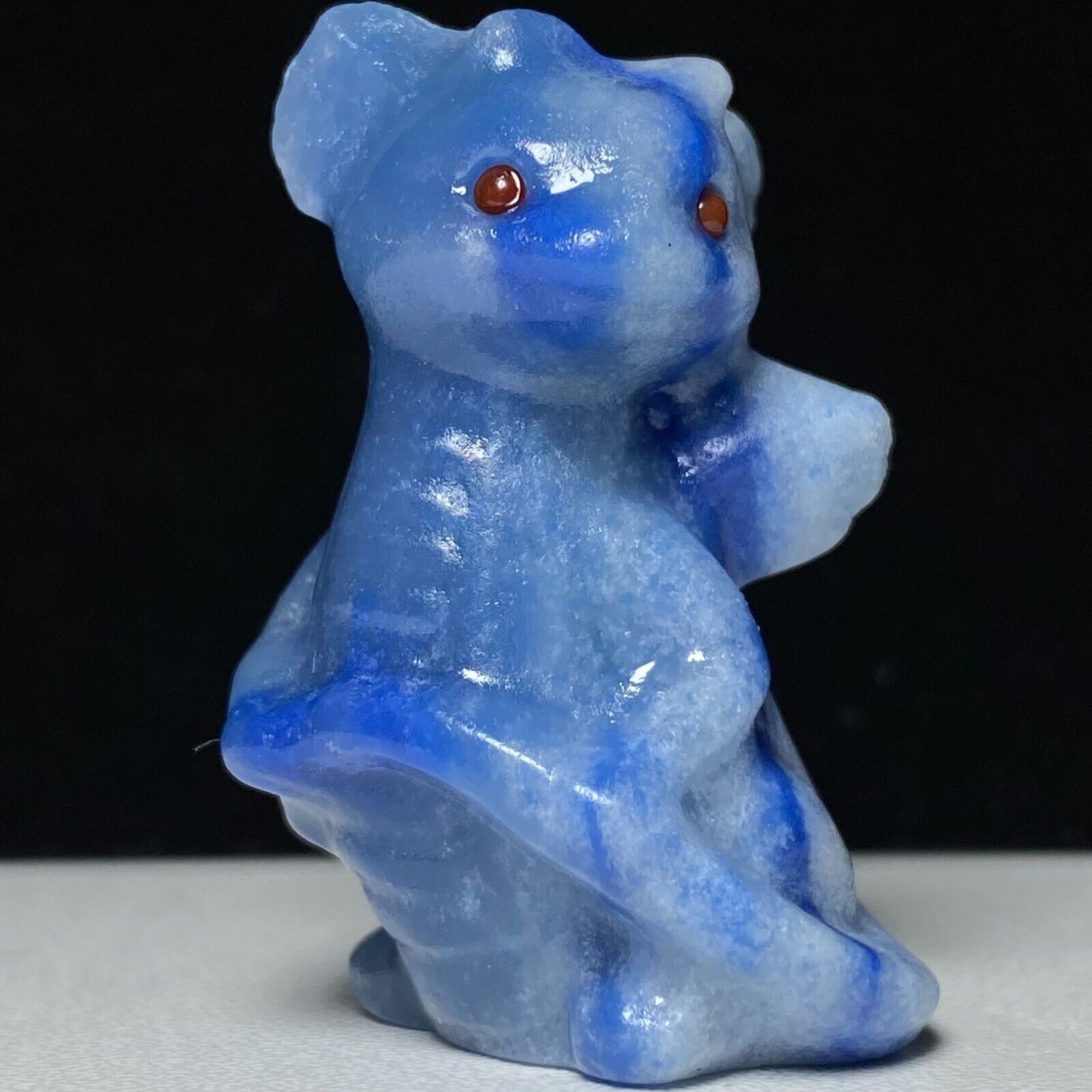 Unusual Blue Aventurine Dragon Whelp, 40mm Tall, 32g