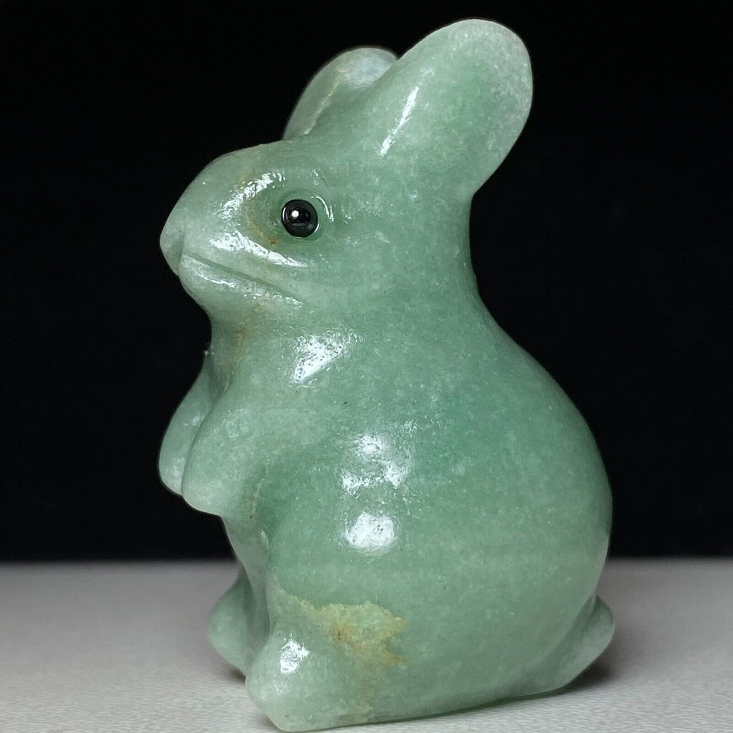 Unusual Stone Rabbit, 38mm Tall, 25g (Green)