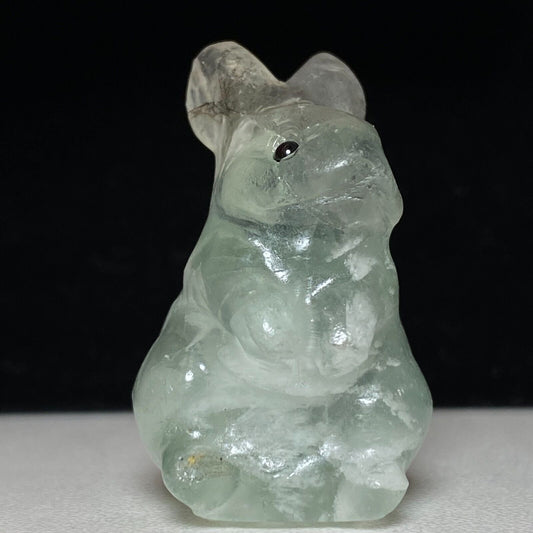 Rare Stone Rabbit, 38mm Tall, 25g (Clear, White)