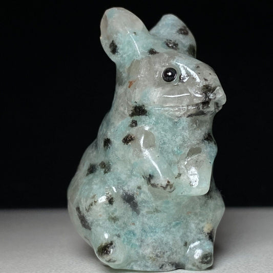 Rare Kiwi Jasper Rabbit, 38mm Tall, 25g