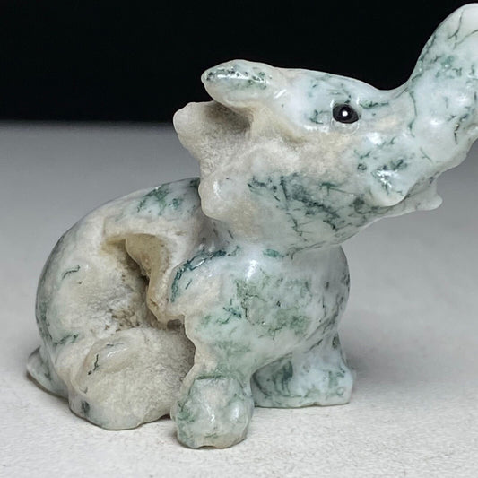 Rare Kiwi Jasper Elephant, 38mm Tall, 26g