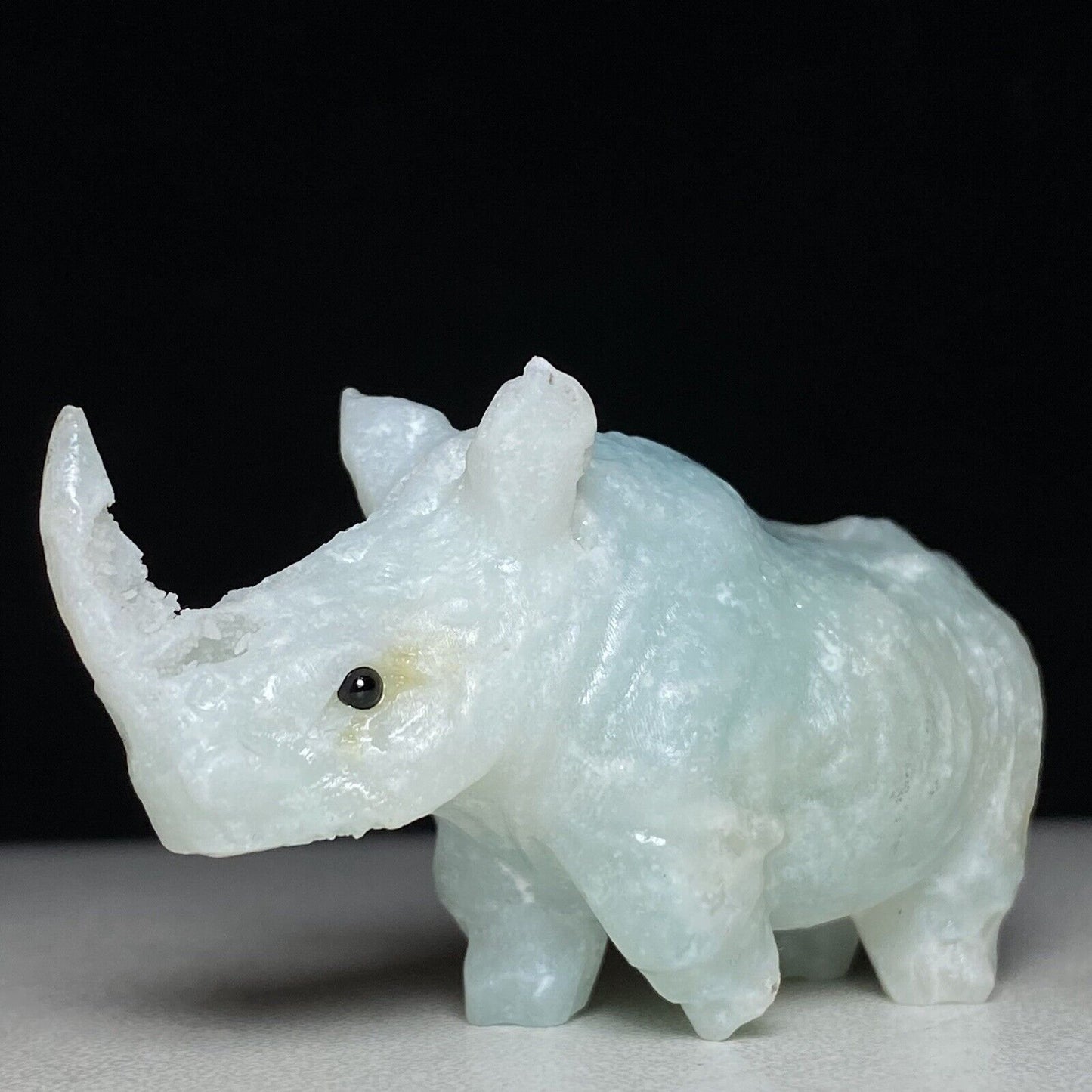 Rare Amazonite Rhino, 37mm Tall, 52g