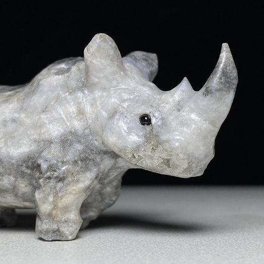 Unusual Amazonite Rhino, 37mm Tall, 52g