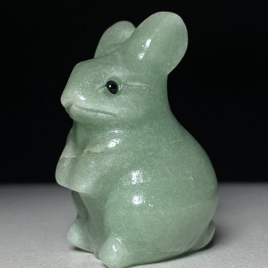 Unusual Stone Rabbit, 36mm Tall, 23g (Green)