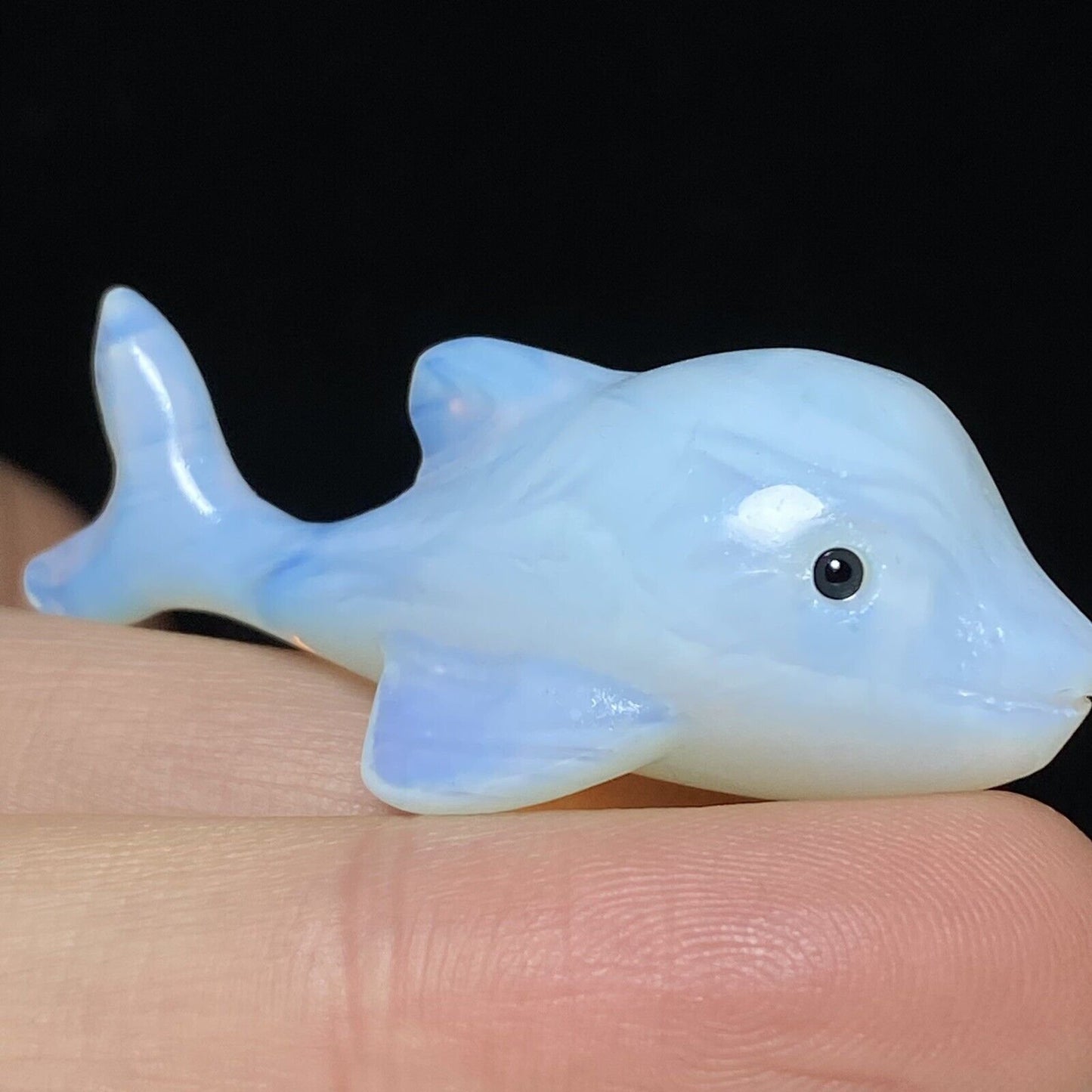 Rare Opalite Dolphin, 21mm Tall, 14g