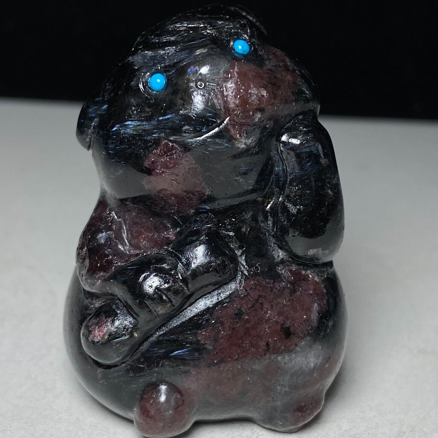 Rare Garnet in Astrophyllite Hamster, 61mm Tall, 14g