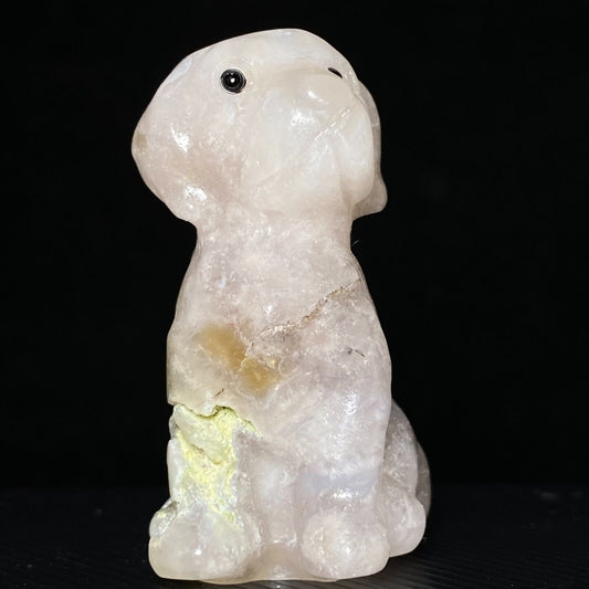 Unusual Stone Dog, 41mm Tall, 28g (White)