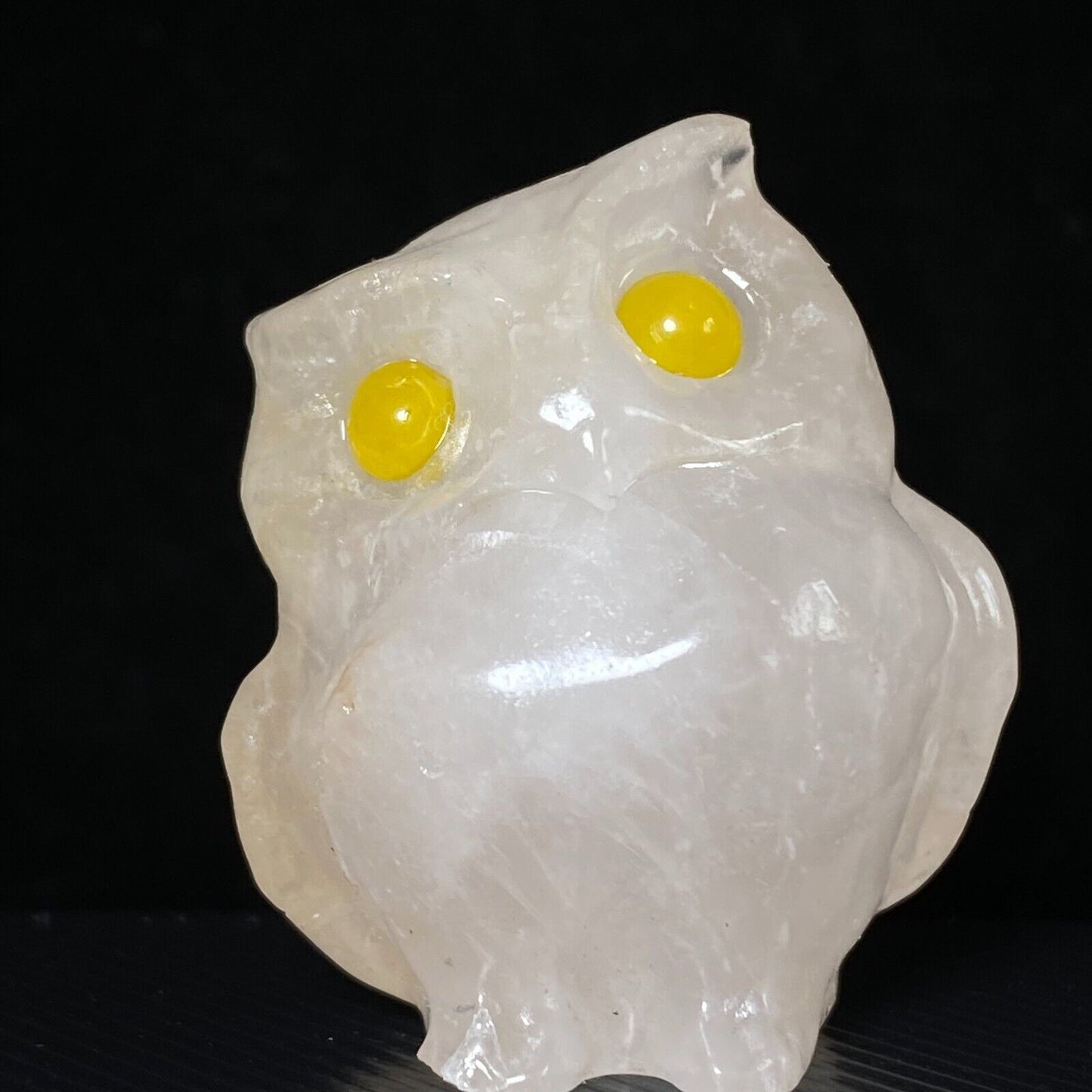 Unusual Quartz Owl, 36mm Tall, 40g
