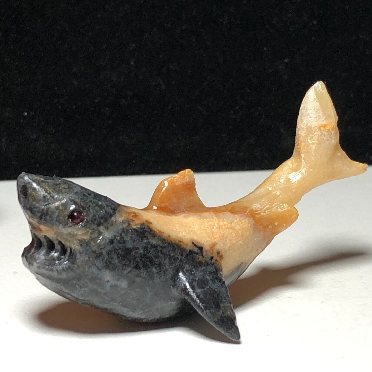 Rare Stone Shark, 23mm Tall, 24g (Orange)