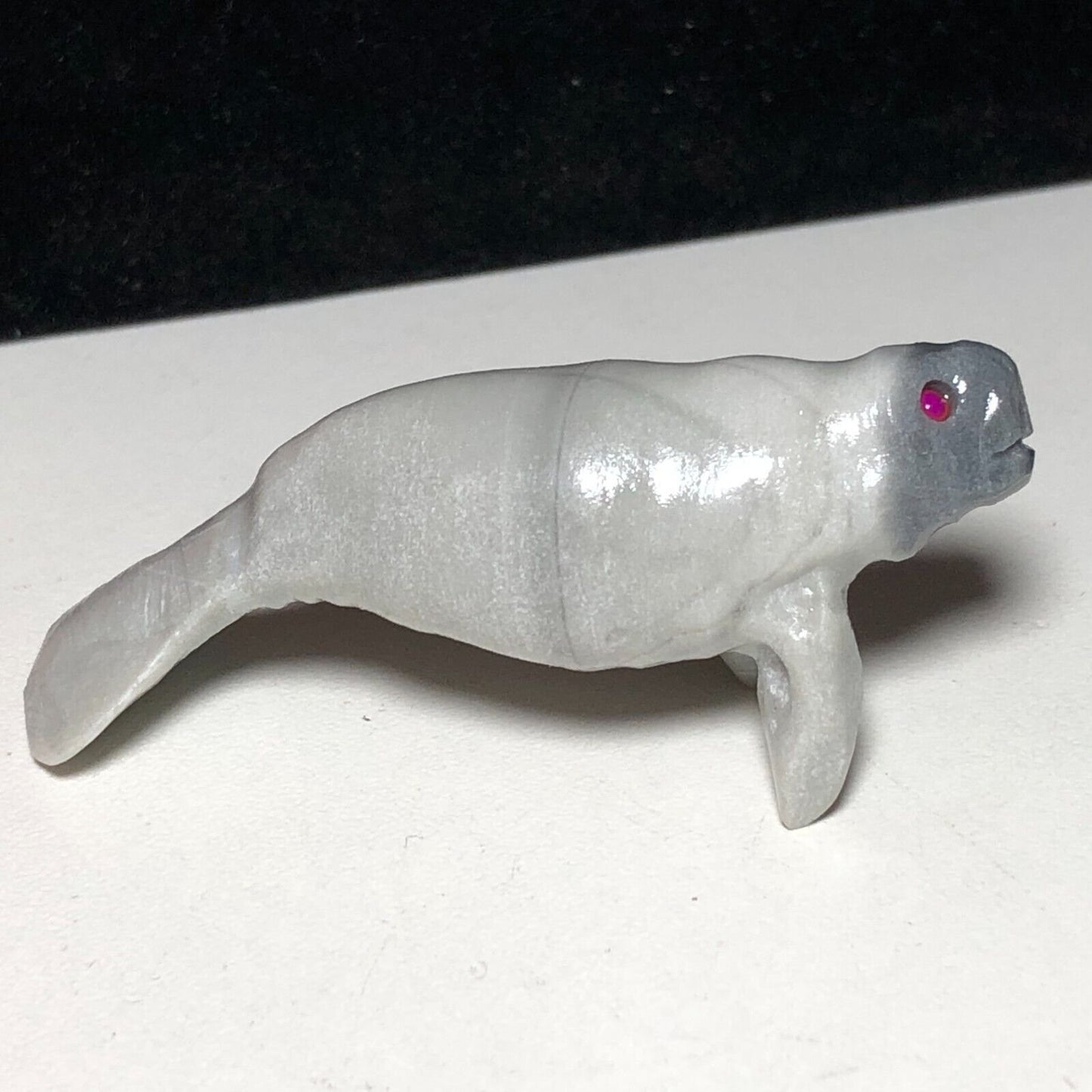 Unusual Taiji Stone Manatee, 28mm Tall, 23g