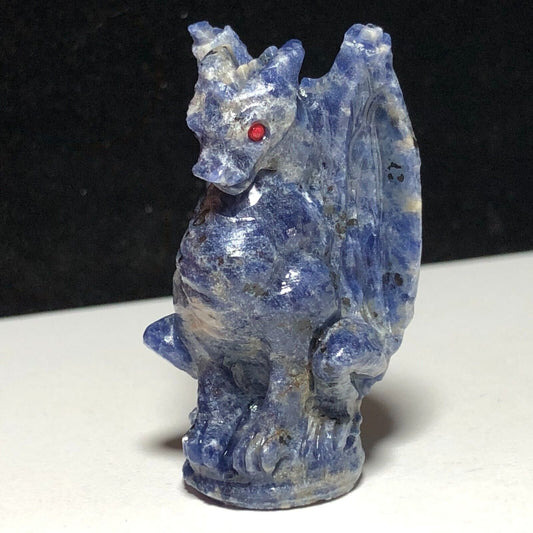 Rare Blue Aventurine Dragon, 50mm Tall, 31g (Blue)