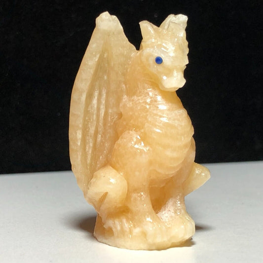 Unusual Calcite Dragon, 50mm Tall, 31g (Yellow)