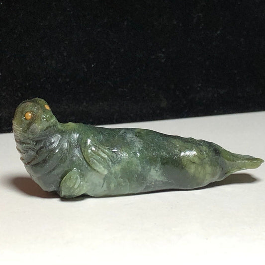 Rare Serpentine Seal, 15mm Tall, 19g