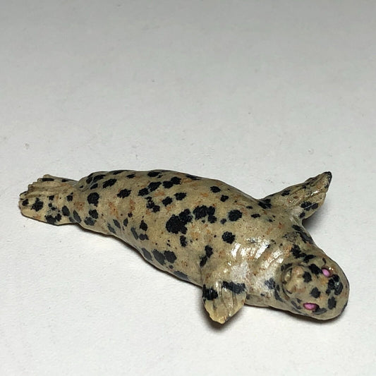 Rare Dalmation Jasper Seal, 15mm Tall, 19g